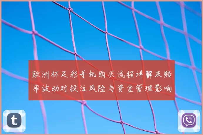 欧洲杯足彩手机购买流程详解及赔率波动对投注风险与资金管理影响